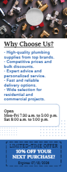 Plumbing Supplies Door Hanger 1