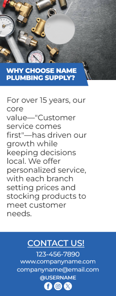 Plumbing Supplies Door Hanger 2