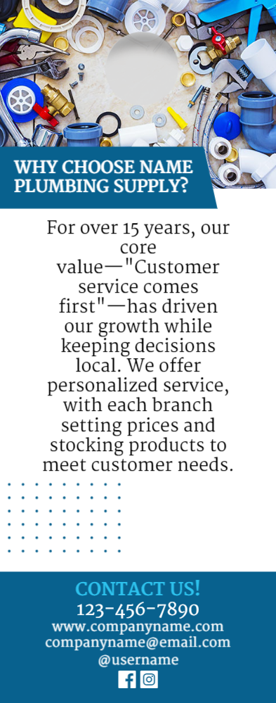 Plumbing Supplies Door Hanger 4