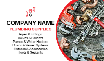 Plumbing Supplies Business Card 2