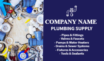 Plumbing Supplies Business Card 3