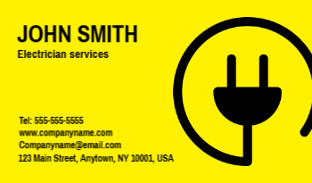 Electrician Business Card 8