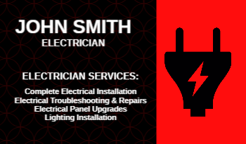 Electrician Business Card 9