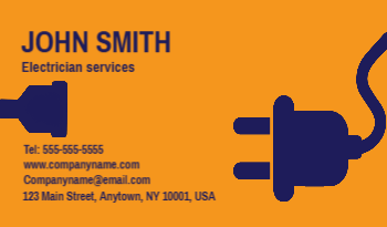 Electrician Business Card 10