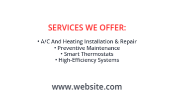 HVAC Business Card 10