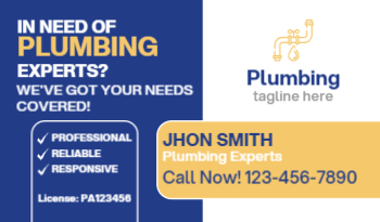 Plumbing Business Card 4