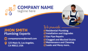 Plumbing Business Card 1