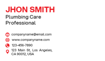 Plumbing Business Card 3