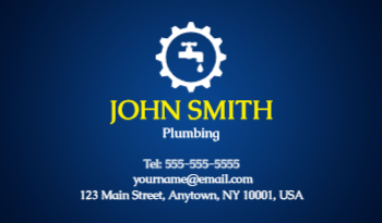 Plumbing Business Card 7