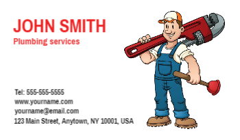 Plumbing Business Card 9