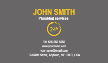 Plumbing Business Card 10