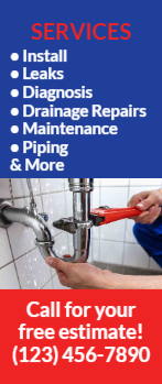 Plumbing Rack Card 1 3.5x8.5