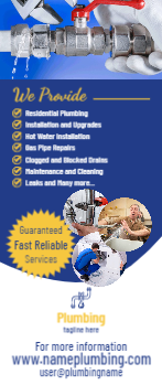 Plumbing Rack Card 4 3.5x8.5