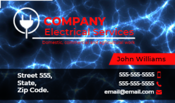 Electrician Business Card 3