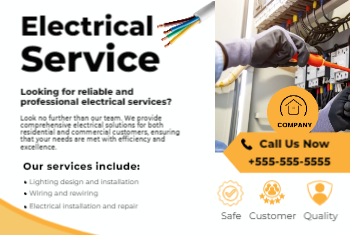 Electrician Postcard 1-H