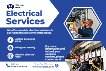 Electrician Postcard 3-H