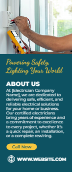 Electrician Rack Card 5 3.5x8.5