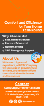 HVAC Door Hanger 10 3.5x8.5