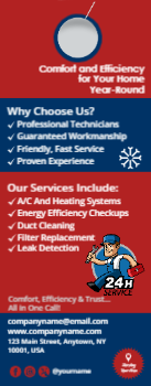 HVAC Door Hanger 6 4.25x11