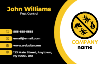Pest Control Business Card 1a