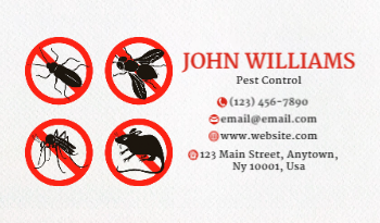 Pest Control Business Card 3a