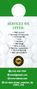 Pest Control Door Hanger 3a 3.5x8.5