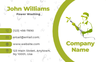 Power Washing Business Card 5b