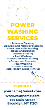 Power Washing Door Hanger 1a 3.5x8.5