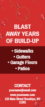 Power Washing Door Hanger 2a 3.5x8.5