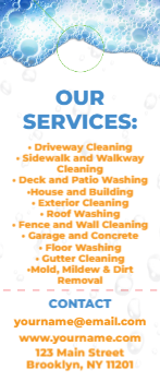 Power Washing Door Hanger 4a 3.5x8.5