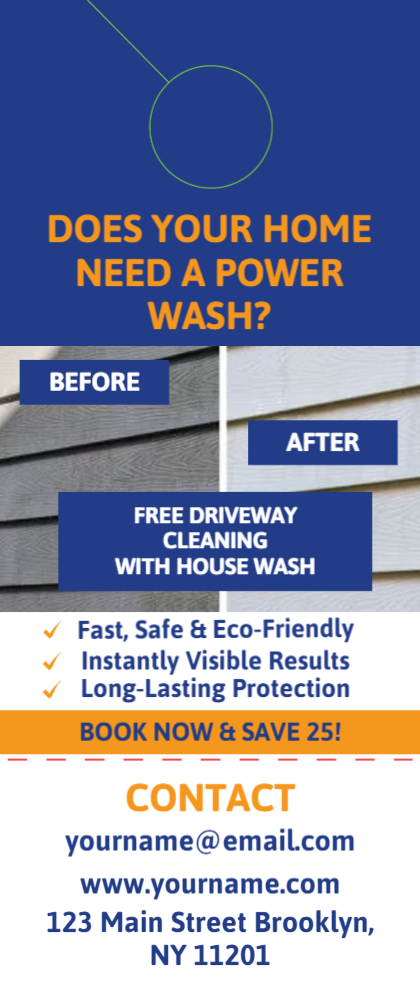 Power Washing Door Hanger 5a 3.5x8.5