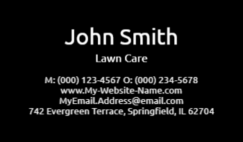 Landscaping Business Card  4