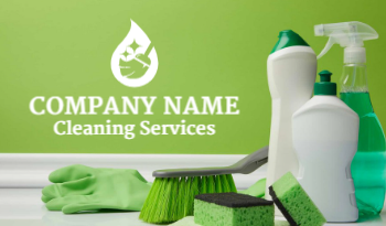 Cleaning Services Business Card 1