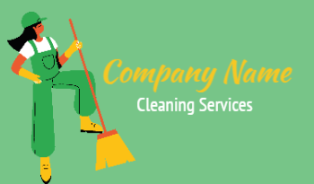 Cleaning Services Business Card 6