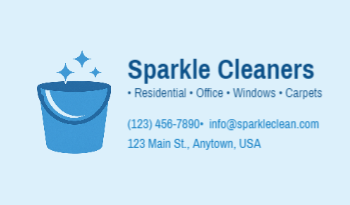 Cleaning Services Business Card 4a