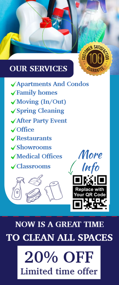 Cleaning Services Door Hanger 6 3.5x8.5