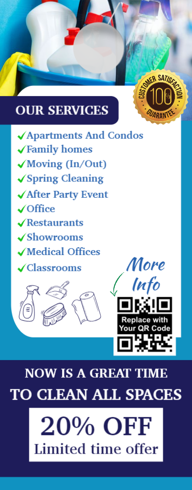 Cleaning Services Door Hanger 6b 4.25x11