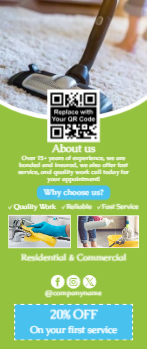 Cleaning Services Rack Card 1 3.5x8.5