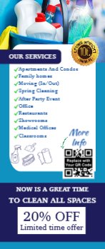 Cleaning Services Rack Card 6 3.5x8.5