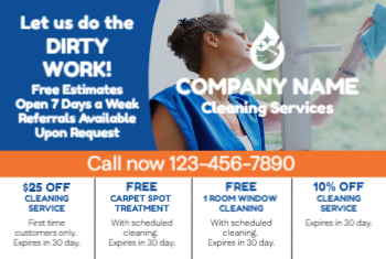 Cleaning Services Postcard 4