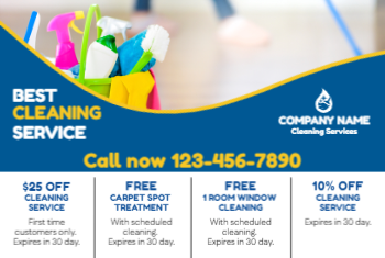 Cleaning Services Postcard 5
