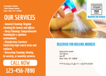 Cleaning Services Mailing Postcard 2 5x7