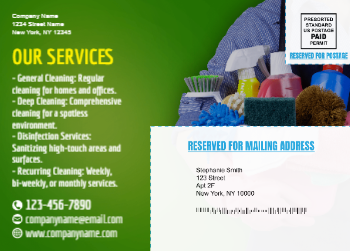 Cleaning Services Mailing Postcard 3 5x7