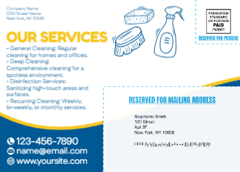 Cleaning Services Mailing Postcard 5 5x7