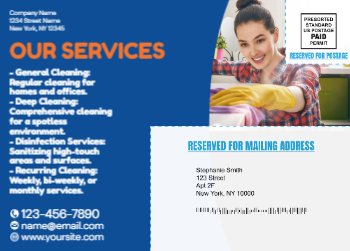 Cleaning Services Mailing Postcard 4 5x7