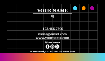 DJ Business Card 4