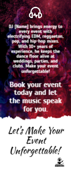 DJ Rack Card 1 3.5x8.5