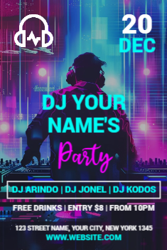 DJ Flyer 1 4x6