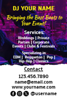 DJ Flyer 3 4x6