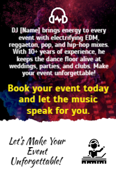 DJ Flyer 3 4x6